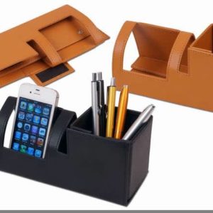 מעמד שולחני לטלפון ועטים