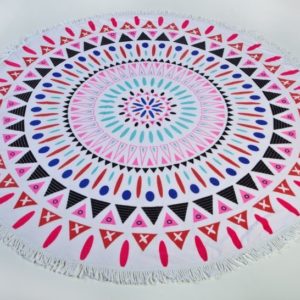 מגבת חוף פרנזים עגולה