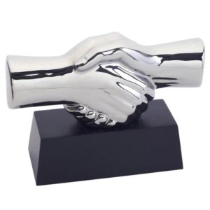 מעמד שולחני יד לוחצת יד