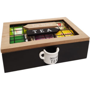 קופסה תה ידית מעוצבת